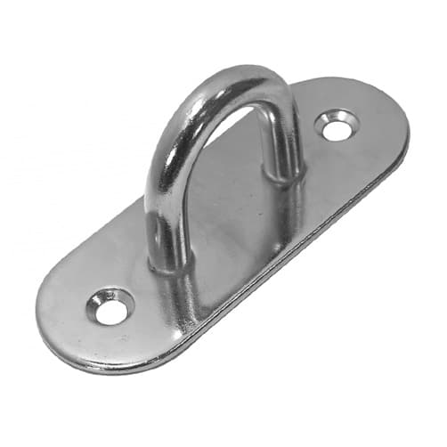 Long Pad Eye Deck Plate - Stainless Steel